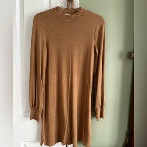 Abercrombie and Fitch tan sweater dress